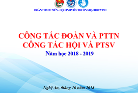  Slide bài giảng Tuần Sinh hoạt Công dân HSSV của Đoàn TN năm học 2018-2019