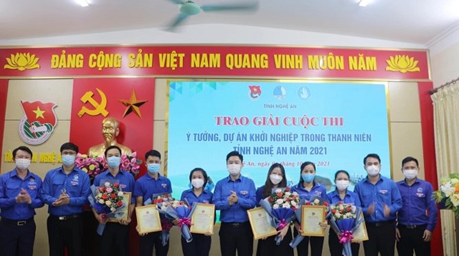  Dự án khởi nghiệp của sinh viên Trường Đại học Vinh đạt giải Cuộc thi “Ý tưởng, dự án khởi nghiệp trong thanh niên tỉnh Nghệ An” năm 2021.