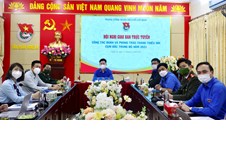 Hội nghị trực tuyến giao ban công tác Đoàn và phong trào Thanh thiếu nhi cụm Bắc Trung Bộ năm 2021.