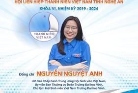  Tân Phó Chủ tịch Hội Liên hiệp Thanh niên Việt Nam Tỉnh Nghệ An là Sinh viên Trường Đại học Vinh